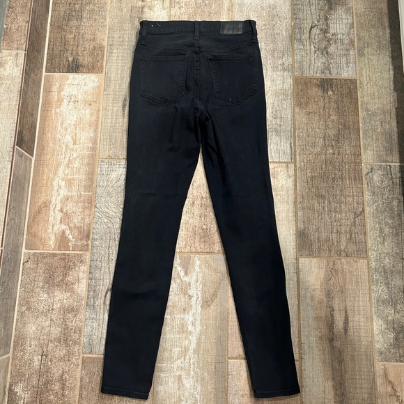 Madewell 10" High-Rise Skinny Jeans in Black 26T - Picture 6 of 8